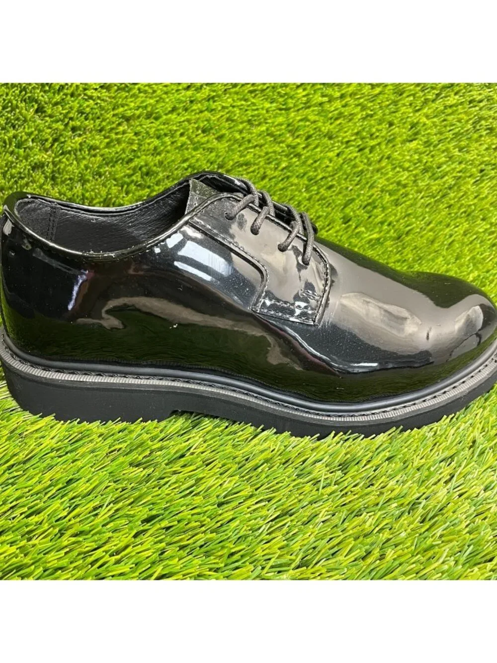 Rocky High-Gloss Mens Size 11W Black Casual Classic Leather Oxford Dress Shoes
